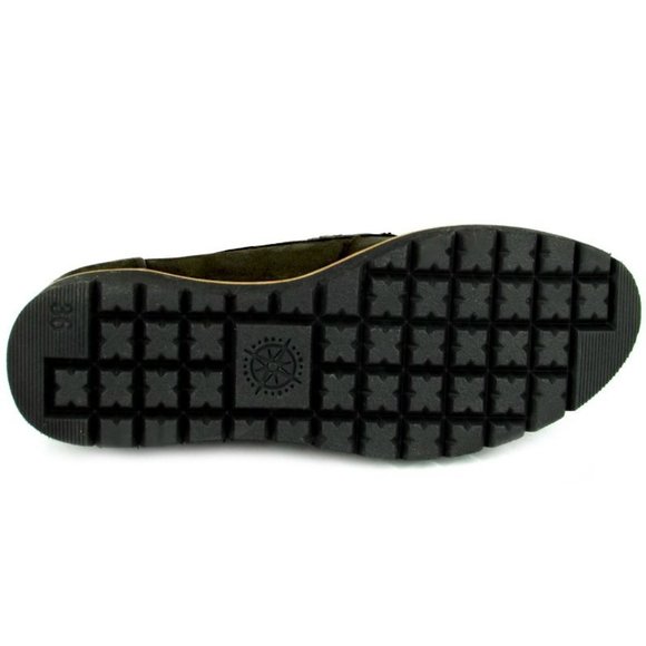 NEW Bussola Women Liverpool Nubuck Leather Penny Loafer Platform Dress Flat - Picture 5 of 5